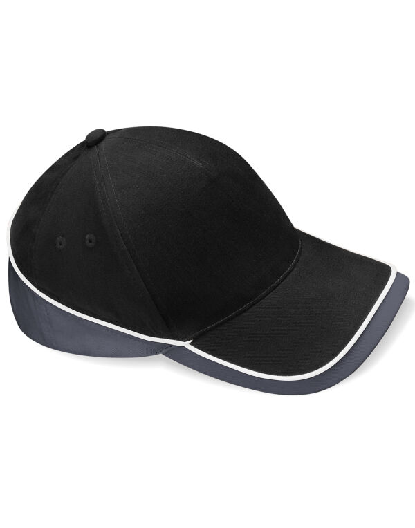 B171 Beechfield Teamwear Competition Cap Black/Graphite Grey/White B171 Beechfield Teamwear Competition Cap Black/Graphite Grey/White