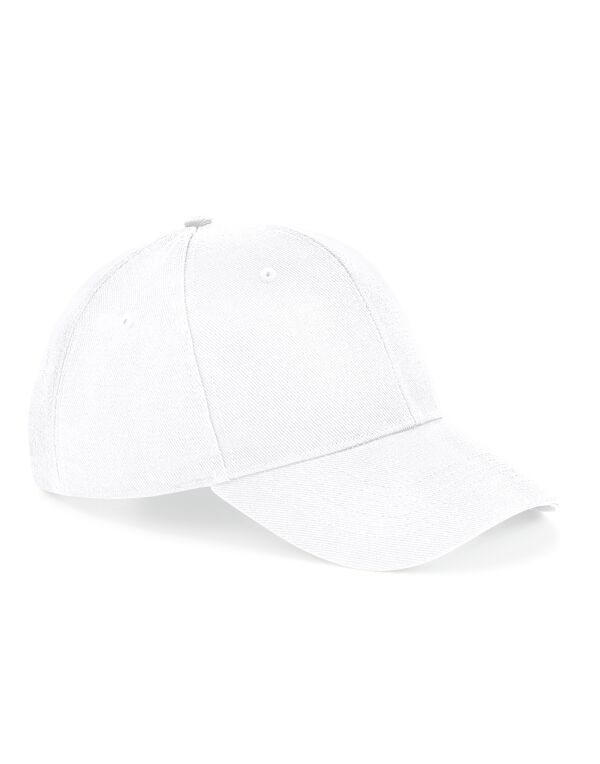 B18 Beechfield Ultimate 6 Panel Cap White B18 Beechfield Ultimate 6 Panel Cap White