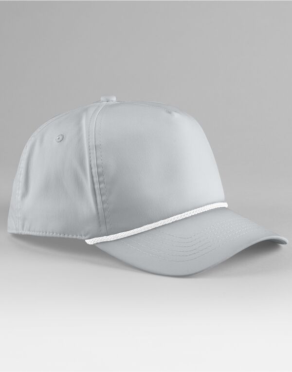 B194R Beechfield Rope Detail Golf Cap Light Grey/White