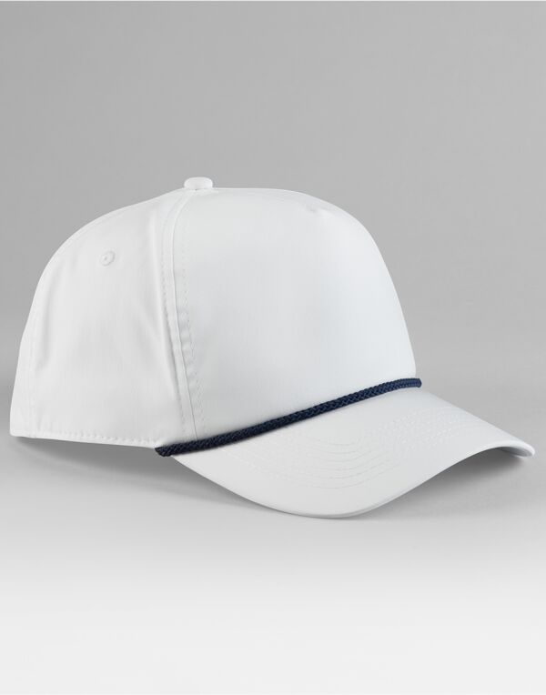 B194R Beechfield Rope Detail Golf Cap White/Navy