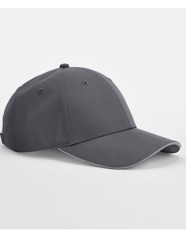 B195R Beechfield Team Sports-Tech Cap Graphite Grey/Light Grey