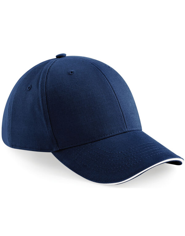 B20 Beechfield Athleisure 6 Panel Cap French Navy/White