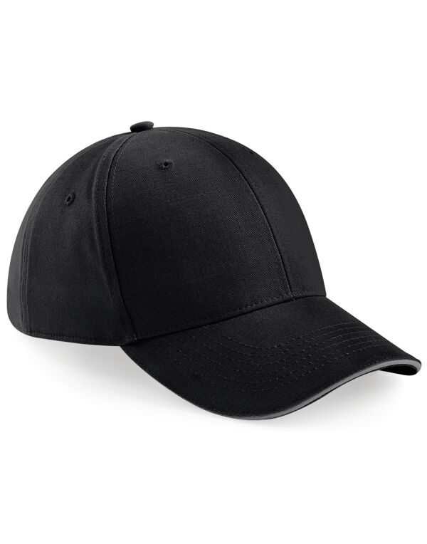 B20 Beechfield Athleisure 6 Panel Cap Black/Graphite B20 Beechfield Athleisure 6 Panel Cap Black/Graphite