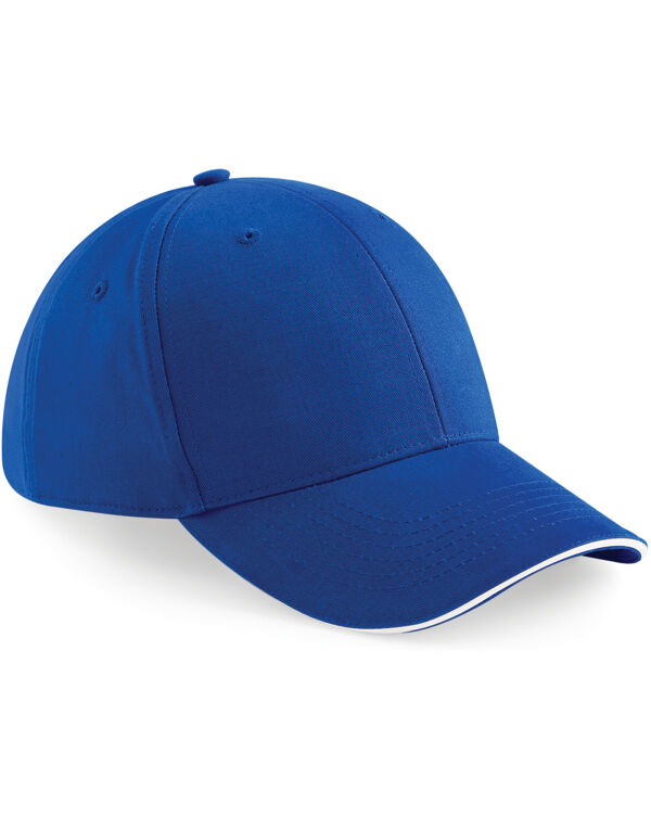 B20 Beechfield Athleisure 6 Panel Cap Bright Royal/White B20 Beechfield Athleisure 6 Panel Cap Bright Royal/White