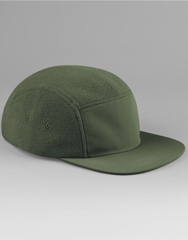 B220R Beechfield Fleece Outdoor Camper Cap Olive Green