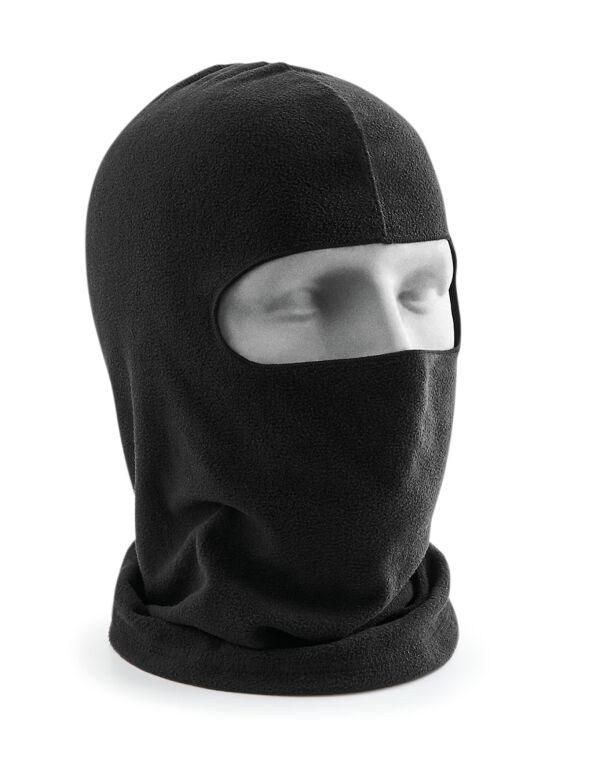 B230 Beechfield Microfleece Balaclava Black