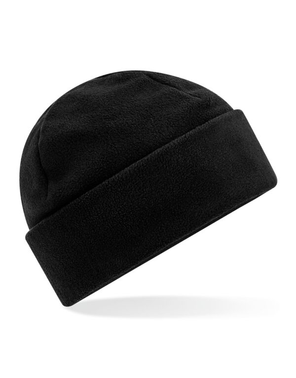 B243R Beechfield Recycled Fleece Cuffed Beanie Black