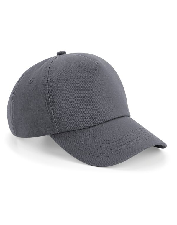 B25 Beechfield Authentic 5 Panel Cap Graphite B25 Beechfield Authentic 5 Panel Cap Graphite