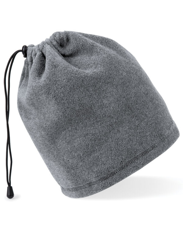 B285 Beechfield Suprafleece Snood/Hat Combo Charcoal
