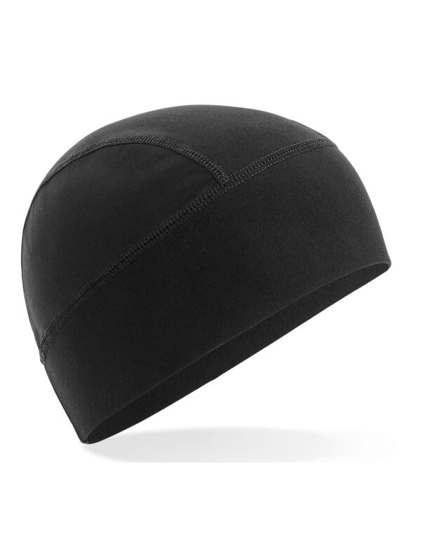 B315 Beechfield Softshell Sports Tech Beanie Black