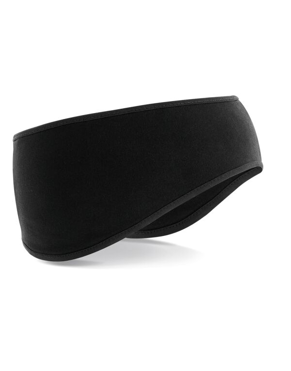 B316 Beechfield Softshell Sports Tech Headband Black