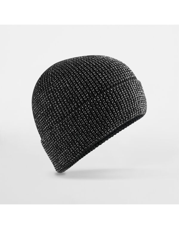 B325R Beechfield Streetlite Reflective Beanie Black