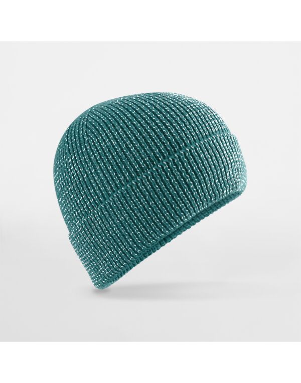 B325R Beechfield Streetlite Reflective Beanie Marine Green