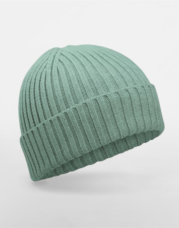 B341B Beechfield Organic Cotton Kids Beanie Dusty Green