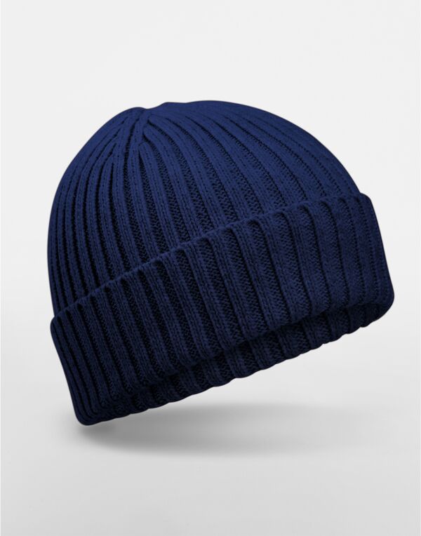 B341B Beechfield Organic Cotton Kids Beanie Oxford Navy
