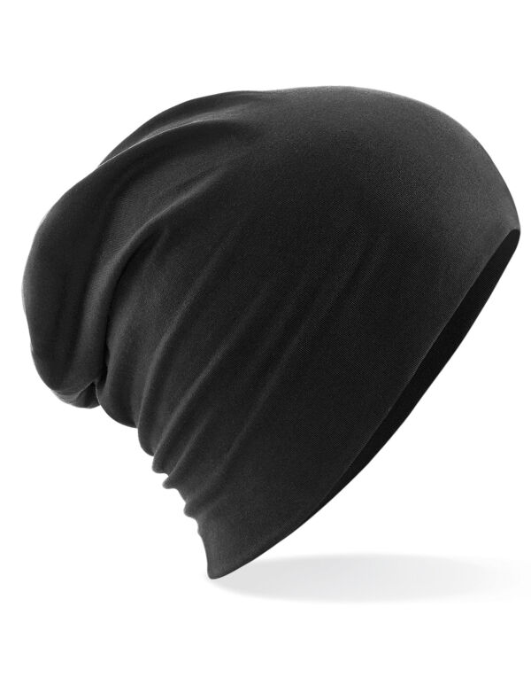 B368 Beechfield Hemsedal Cotton Slouch Beanie Black B368 Beechfield Hemsedal Cotton Slouch Beanie Black