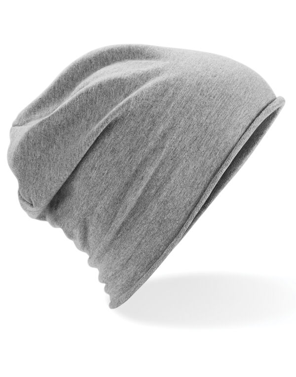 B361 Beechfield Jersey Beanie Heather Grey B361 Beechfield Jersey Beanie Heather Grey