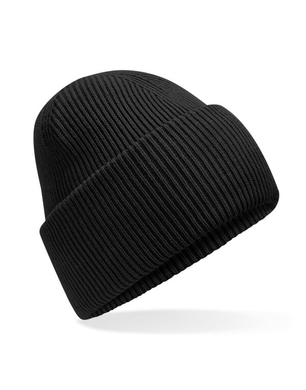 B385R Beechfield Classic Deep Cuffed Beanie Black B385R Beechfield Classic Deep Cuffed Beanie Black