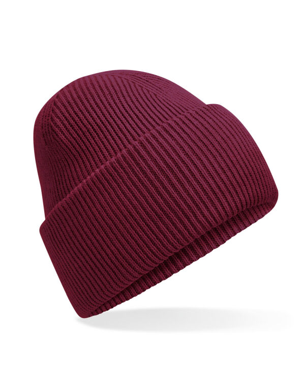 B385R Beechfield Classic Deep Cuffed Beanie Burgundy