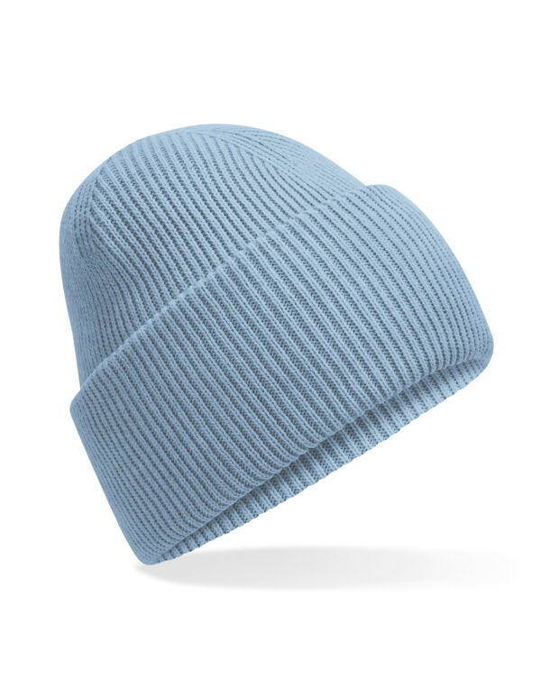 B385R Beechfield Classic Deep Cuffed Beanie Dusty Blue