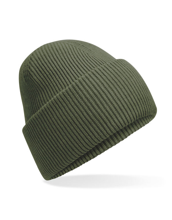B385R Beechfield Classic Deep Cuffed Beanie Olive Green