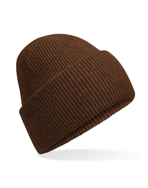 B385R Beechfield Classic Deep Cuffed Beanie Walnut