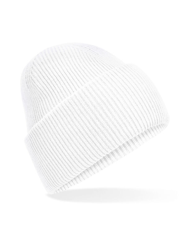 B385R Beechfield Classic Deep Cuffed Beanie White B385R Beechfield Classic Deep Cuffed Beanie White