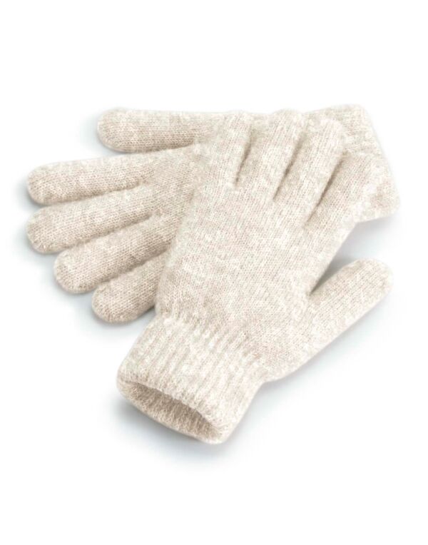 B387 Beechfield Cosy Ribbed Cuff Gloves Almond Marl B387 Beechfield Cosy Ribbed Cuff Gloves Almond Marl