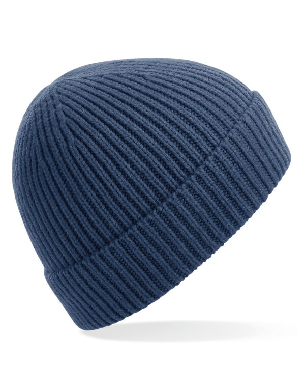 B380 Beechfield Engineered Knit Ribbed Beanie Steel Blue B380 Beechfield Engineered Knit Ribbed Beanie Steel Blue