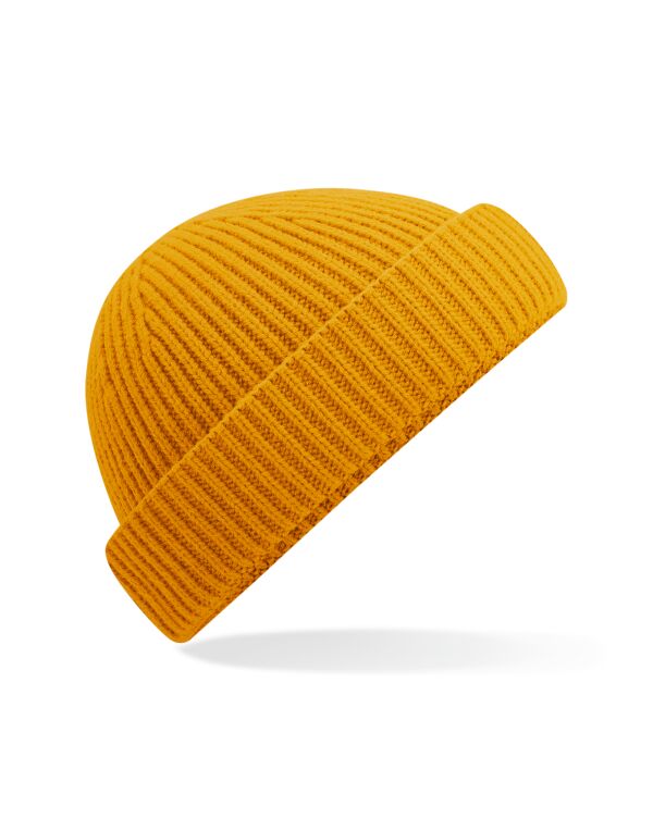 B383R Beechfield Harbour Beanie Mustard B383R Beechfield Harbour Beanie Mustard