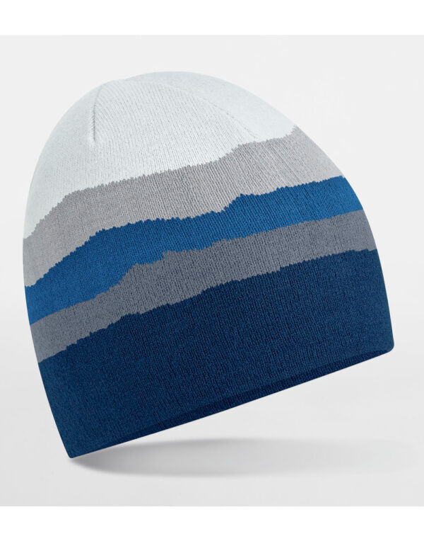 B394R Beechfield Mountain Peaks Pull On Beanie Rocky Peaks B394R Beechfield Mountain Peaks Pull On Beanie Rocky Peaks
