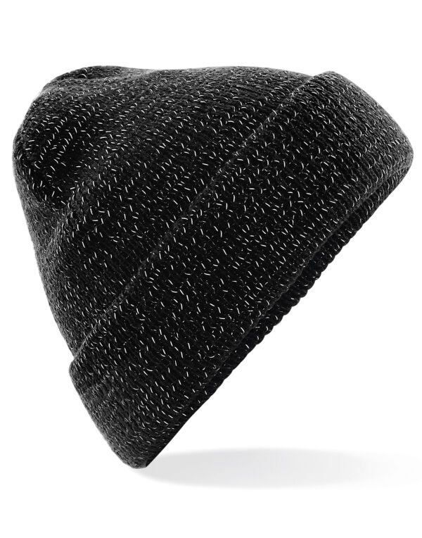 B407 Beechfield Reflective Beanie Black B407 Beechfield Reflective Beanie Black