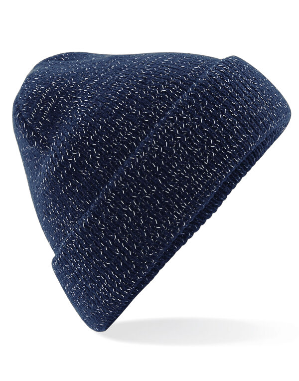 B407 Beechfield Reflective Beanie French Navy B407 Beechfield Reflective Beanie French Navy