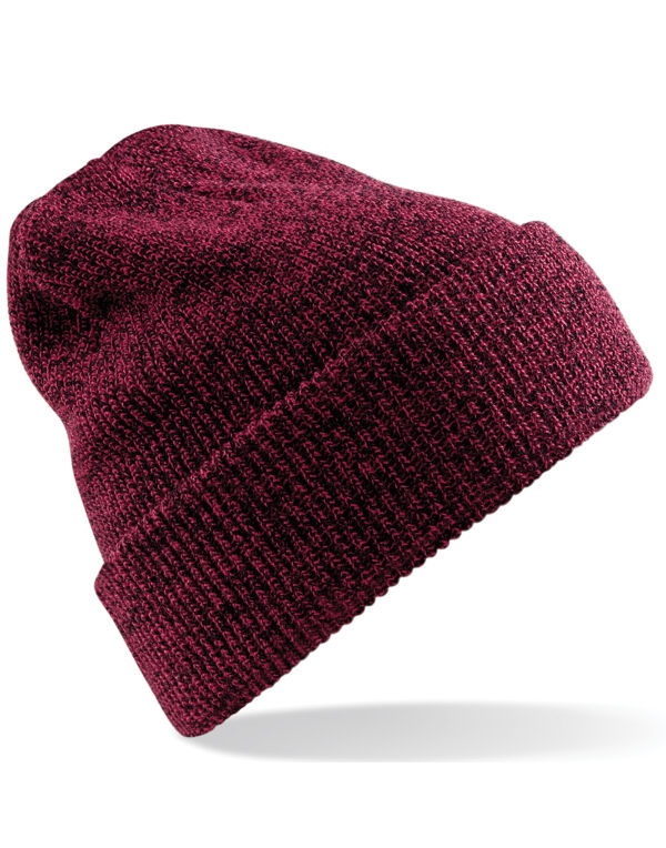 B425 Beechfield Heritage Beanie Antique Burgundy