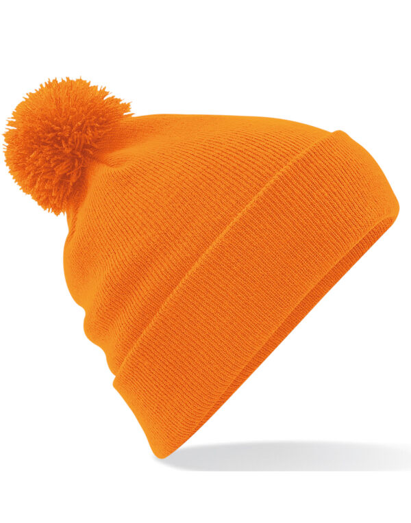 B426 Beechfield Original Pom Pom Beanie Orange