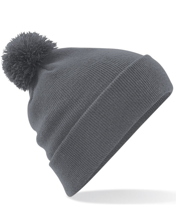 B426 Beechfield Original Pom Pom Beanie Graphite Grey B426 Beechfield Original Pom Pom Beanie Graphite Grey
