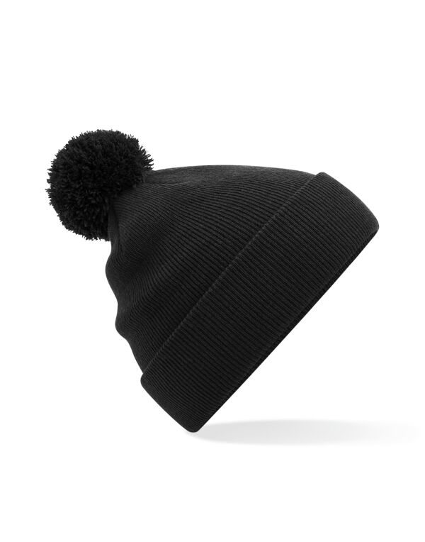 B426B Beechfield Junior Original Pompom Beanie Black B426B Beechfield Junior Original Pompom Beanie Black