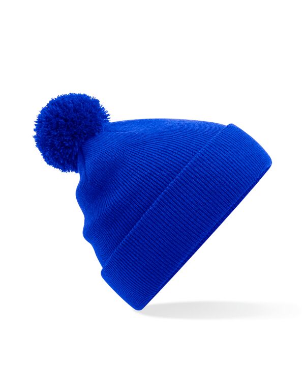 B426B Beechfield Junior Original Pompom Beanie Bright Royal B426B Beechfield Junior Original Pompom Beanie Bright Royal