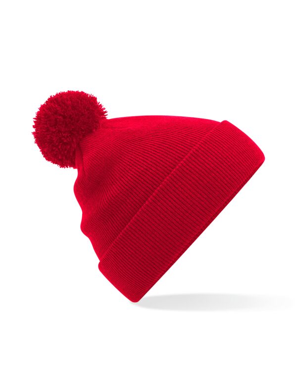 B426B Beechfield Junior Original Pompom Beanie Classic Red B426B Beechfield Junior Original Pompom Beanie Classic Red