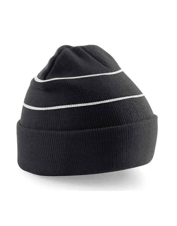 B42 Beechfield Enhanced-Viz Beanie Black