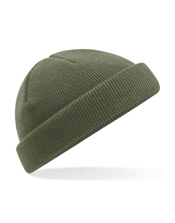 B43R Beechfield Recycled Mini Fisherman Beanie Olive Green