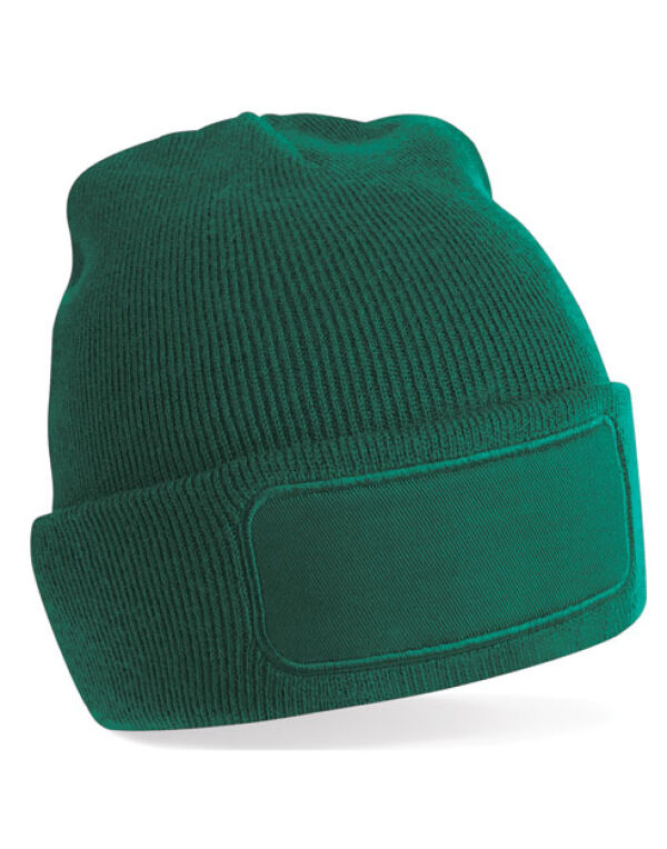 B445 Beechfield Original Patch Beanie Bottle Green B445 Beechfield Original Patch Beanie Bottle Green