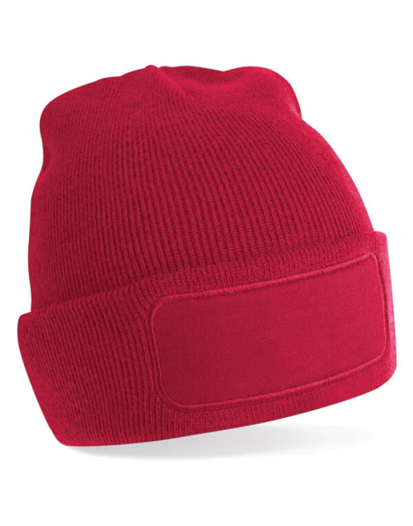 B445 Beechfield Original Patch Beanie Classic Red