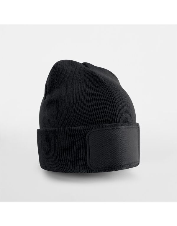 B445B Beechfield Kids Original Patch Beanie Black
