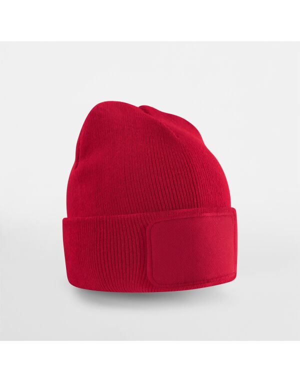 B445B Beechfield Kids Original Patch Beanie Classic Red
