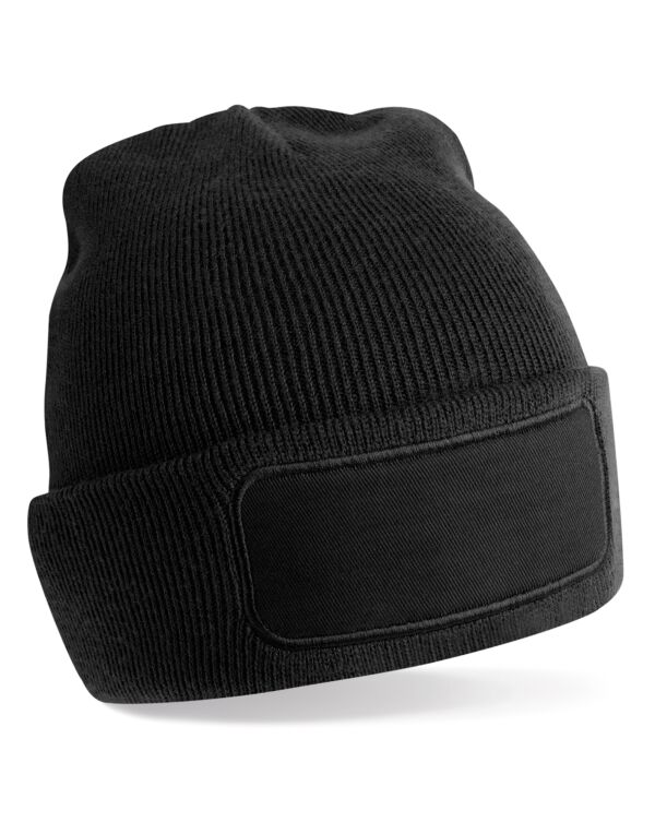 B445R Beechfield Recycled Original Patch Beanie Black B445R Beechfield Recycled Original Patch Beanie Black