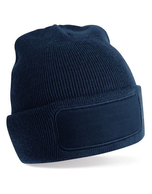 B445R Beechfield Recycled Original Patch Beanie French Navy