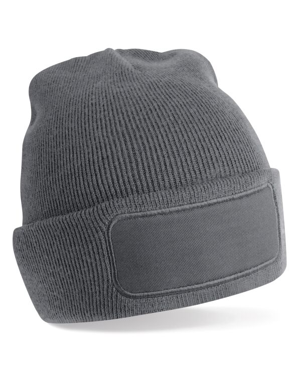 B445R Beechfield Recycled Original Patch Beanie Graphite