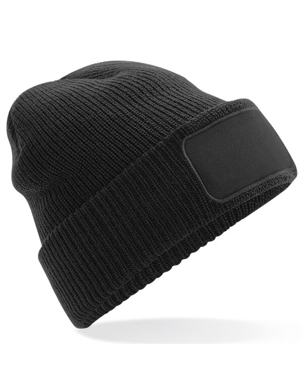 B440 Black Thinsulate™ Patch Beanie