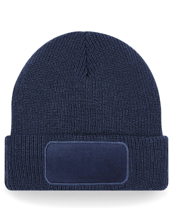 B440 French Navy Thinsulate™ Patch Beanie